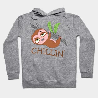 Funny Cute Chillin` Sloth Hoodie